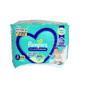 Pampers Premium Cotton Disposable Baby Diaper SIZE (S-4-8 KG) PACK SIZE 30