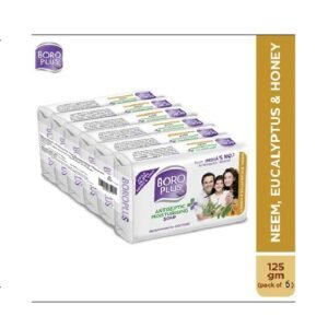 BOROPLUS Antiseptic + Moisturising Soap - Neem, Eucalyptus & Honey  (6 x 125 g)
