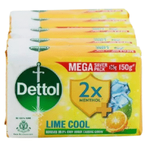 Dettol Lime Cool Bathing Soap - 5X150g=750g