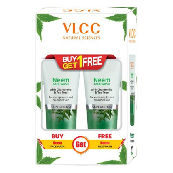 VLCC Neem Face Wash, 150 ml+150ml ( Buy 1 Get 1 Free )