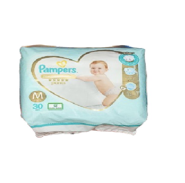 Pampers Premium Care Pants SIZE (M) 7-12KG pack Size 30