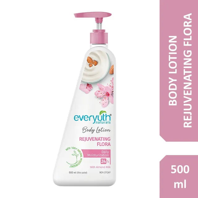Everyuth Naturals Rajuvenating Flora Baby Lotion For Deep Hydrating Skin Nourishment (500ML)