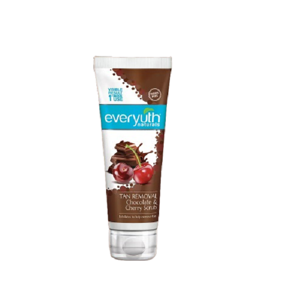 Everyuth Naturals Chocolate and Cherry Tan Removal Scrub (100g)