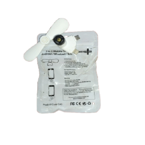 OTG Fan Working With Mobile Phone For Type B & i phone Micro USB Mobiles