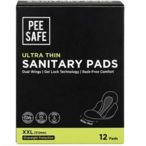 PEESAFE Ultra Thin Sanitary Pads For Women | XXL (12) pads